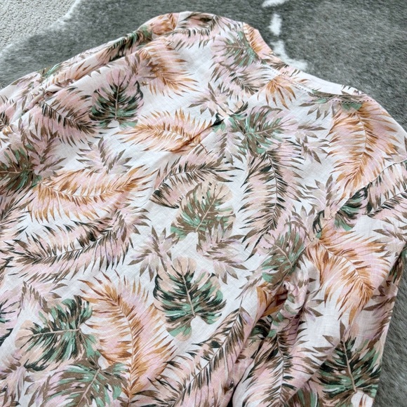 J. Jill Love Linen Flounce Sleeve Blouse - Picture 5 of 9